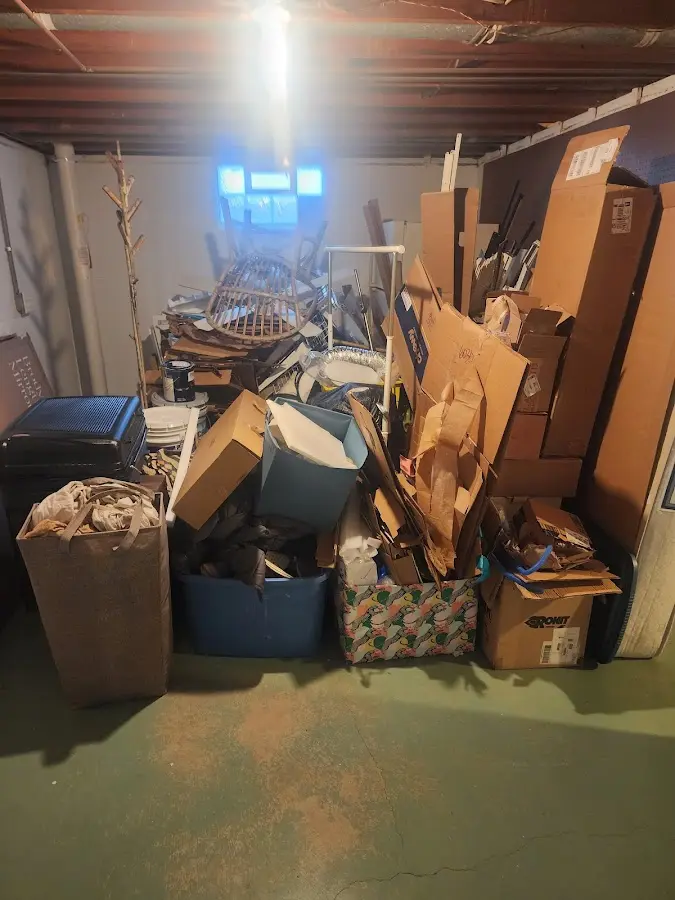 Roll-off dumpster container at job site for 40 Yard Dumpster Rental in McKinleyville